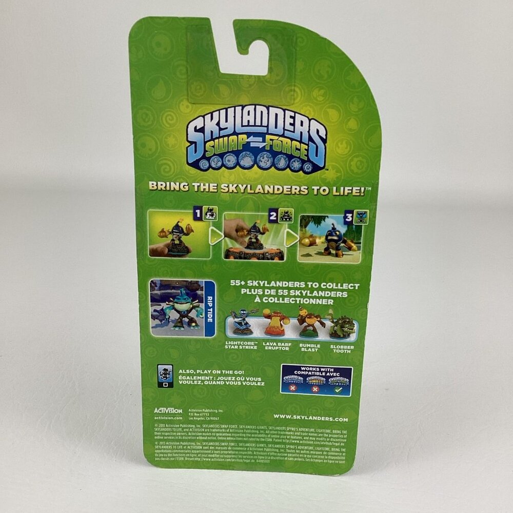 Skylanders Swap Force Rip Tide Video Game Character Figure Card Stickers 2013 - Picture 6 of 6